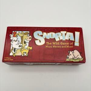 Snorta The Wild Game of Moos Meows & More 2004 VG Condition. 2 Pieces Missing